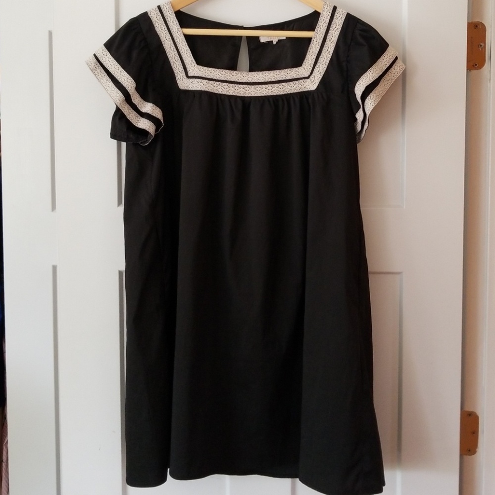 Tulle Black satin babydoll dress